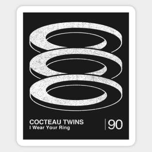 Cocteau Twins / Minimalist Graphic Fan Art Design Sticker